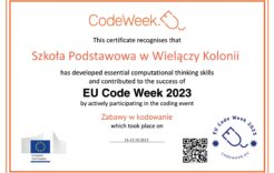Więcej o: „Zabawy w kodowanie” w ramach akcji Europe Code Week 2023